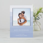 メレカリキマカ水カラーストライプ写真 箔シーズンカード (立ち正面)