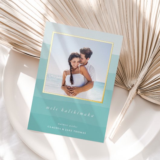 メレカリキマカ水カラーストライプ写真 箔シーズンカード