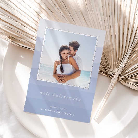 メレカリキマカ水カラーストライプ写真 箔シーズンカード