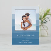 メレカリキマカ水カラーストライプ写真 箔シーズンカード (立ち正面)