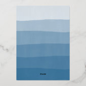 メレカリキマカ水カラーストライプ写真 箔シーズンカード (裏面)