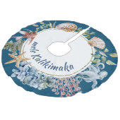 メレカリキマカ沿岸熱帯テーマクリスマス フェイクリネンツリースカート (アングル)