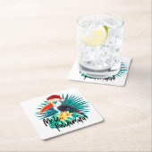 メレカリキマカ熱帯ジャングルバード スクエアペーパーコースター (インサイチュ)