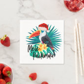 メレカリキマカ熱帯ジャングルバード スタンダードカクテルナプキン (インサイチュ)