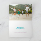 メレカリキマカ熱帯ハワイアンクリスマスフォト シーズンカード (内部)