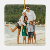 メレカリキマカ熱帯ハワイアンクリスマスフォト セラミックオーナメント (裏面)