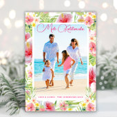 メレカリキマカ熱帯フローラクリスマスフォト シーズンカード