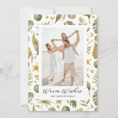 メレカリキマカ熱帯写真クリスマス シーズンカード (正面)