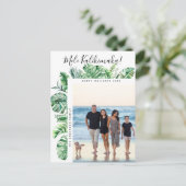 メレカリキマカ熱帯植物性クリスマスフォト シーズンポストカード (スタンド正面)