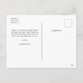 メレカリキマカ熱帯植物性クリスマスフォト シーズンポストカード (裏面)