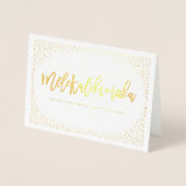 メレカリキマカ紙吹雪シックなクリスマスフォト 箔カード (正面)