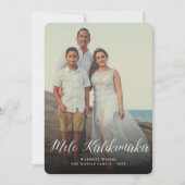 メレカリキマカ脚本モダンクリスマス写真 シーズンカード (正面)