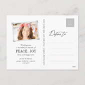 メレカリキマカ脚本モダンクリスマス写真 シーズンポストカード (裏面)