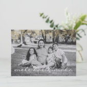 メレカリキマカ金ゴールドパームツリーホリデーフォトカード シーズンカード (スタンド正面)