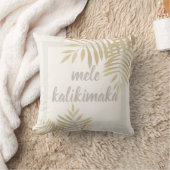 メレカリキマカ金ゴールドパームツリー装飾用クッション クッション (ブランケット)