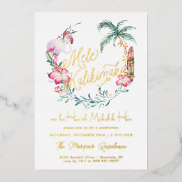 メレカリキマカ |アイランドクリスマス招待状 箔招待状