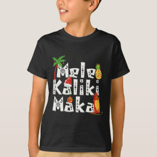 メレカリキマカ クリスマス ヤシの木 ハワイアン Xmas Tシャツ