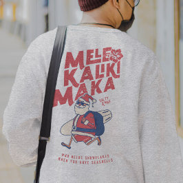 メレカリキマカ – サンおもしろいタハワイアンクリスマス スウェットシャツ