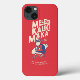 メレカリキマカ – サンおもしろいタハワイアンクリスマス iPhone 13ケース