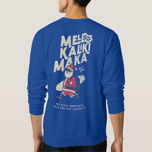 メレカリキマカ – サンおもしろいタハワイアンクリスマスS スウェットシャツ (裏面)