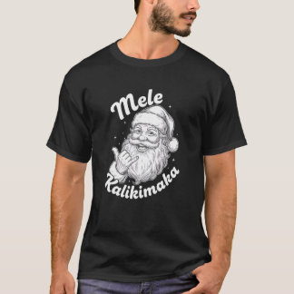 メレカリキマカ サンタ シャカ ハワイアン クリスマス キッズ Tシャツ
