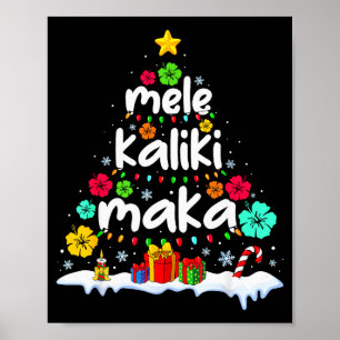 メレカリキマカ トロカル クリスマス ハワイアン サンタクロース Xmas ポスター