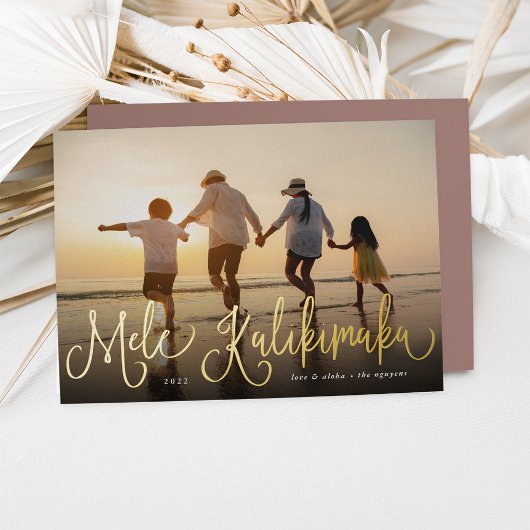 メレカリキマカ |ハワイの写真 箔シーズンカード