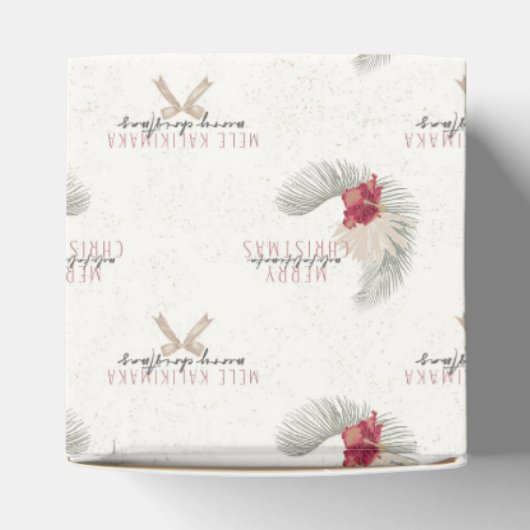 メレカリキマカ、ハワイアンスタイルクリスマス フェイバーボックス (上部)