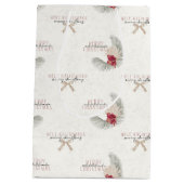 メレカリキマカ、ハワイアンスタイルクリスマス ミディアムペーパーバッグ (裏面)