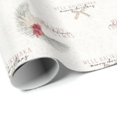 メレカリキマカ、ハワイアンスタイルクリスマス ラッピングペーパー (ロールコーナー)