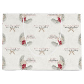 メレカリキマカ、ハワイアンスタイルクリスマス ラージペーパーバッグ (正面)