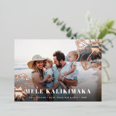 メレカリキマカ |ハワイアンフローラ写真 箔シーズンカード (立ち正面)
