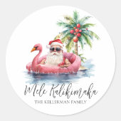 メレカリキマカ ビーチ クリスマス ラウンドシール (正面)