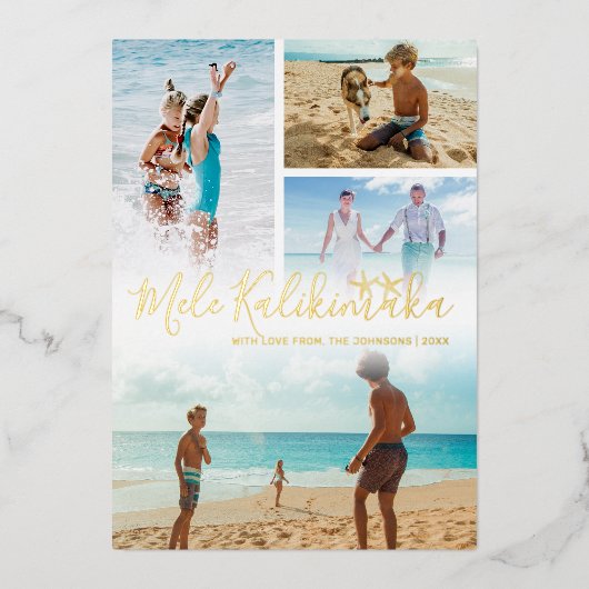 メレカリキマカ フォトコラージュ 箔シーズンカード (正面)