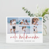 メレカリキマカ モダン フォト コラージュ ハワイアン シーズンカード (スタンド正面)