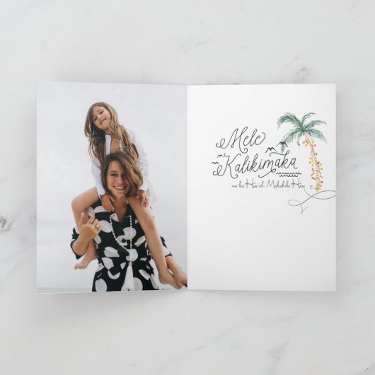 メレカリキマカ |島のクリスマスグリーティングカード シーズンカード (内部)