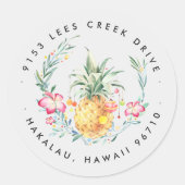 メレカリキマカ | Pineapple Christmas Sticker ラウンドシール (正面)