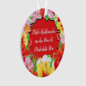 メレカリキマカmeカハウoliマカヒキ宝飾り オーナメント (正面)