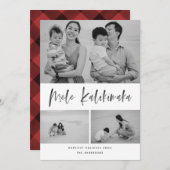 メレカリキマモダンカブラシスクリプトコラージュ写真 シーズンカード (正面/裏面)