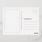 メレカリマカミニマル |垂直方向の写真 箔シーズンポストカード (裏面)