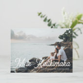 メレシンプルカリキマカハワイアンクリスマスカード シーズンカード (スタンド正面)