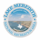 メレディス湖NRA シール (正面)