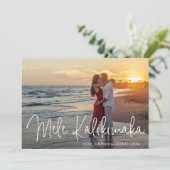 メレモダンカリキマカビーチ写真クリスマス シーズンカード (スタンド正面)