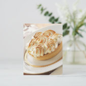 メレンゲをプレート焼いたにしたレモンタルト ポストカード (スタンド正面)