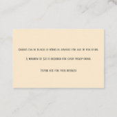 メレンゲベーカリーベーカー生地ベークショップシェフ 名刺 (裏面)