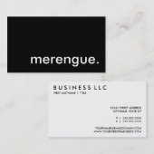 メレンゲ。 名刺 (正面/裏面)