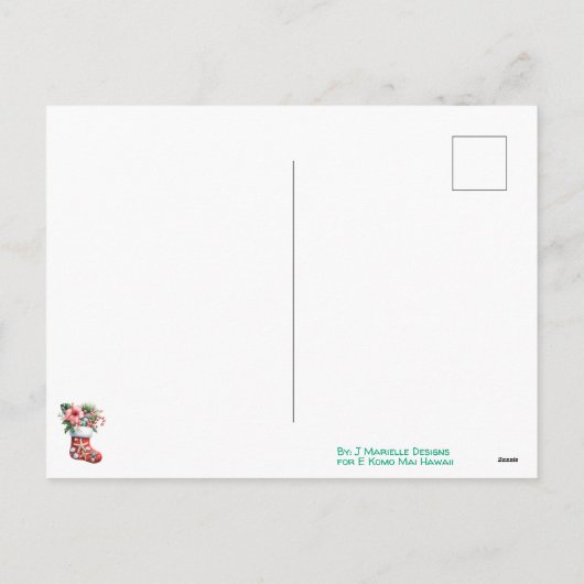 メレ・カリキマカのカードを贈ります シーズンポストカード (裏面)