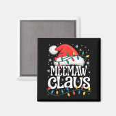 メレ・カリキマカのクリスマスツリー カラフルなハイビスカスH マグネット (正面/裏面)