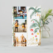 メレ・カリキマカ | クリスマス フォト コラージュ カード (立ち正面)