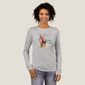 メレ・カリキマカ - サーフィン・サンタ トライブレンドTシャツ (正面全体)